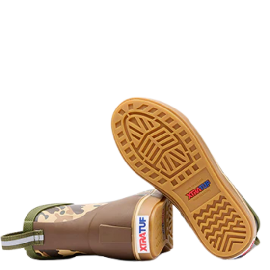 XTRATUF Little Boy's Duck Camo Ankle Deck Boots XKABDCMC