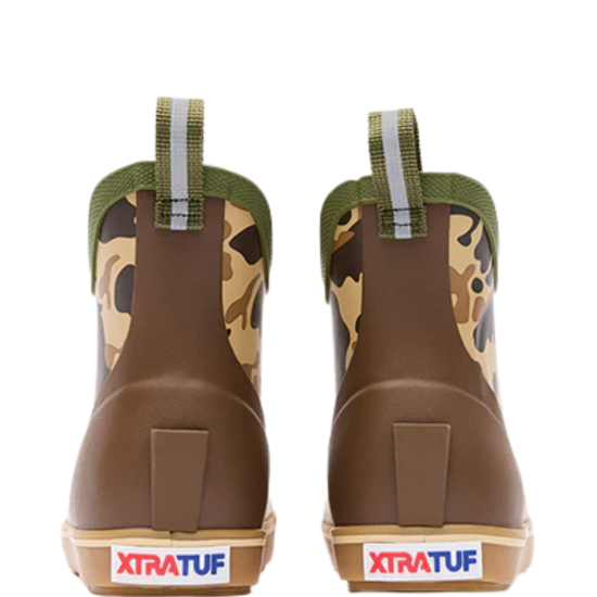 XTRATUF Little Boy's Duck Camo Ankle Deck Boots XKABDCMC