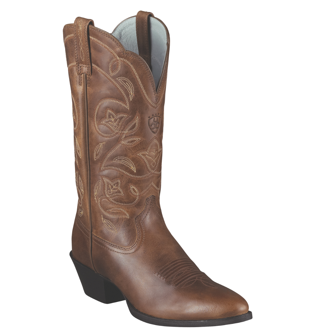 Ariat Ladies Heritage R Toe Russet Rebel Western Boots 10001015