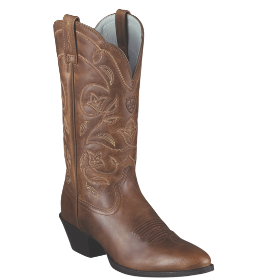 Ariat Ladies Heritage R Toe Russet Rebel Western Boots 10001015