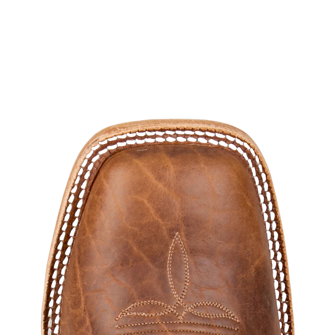 Tony Lama Men's Alfredo Chocolate Bison & Blue Boots HE6401