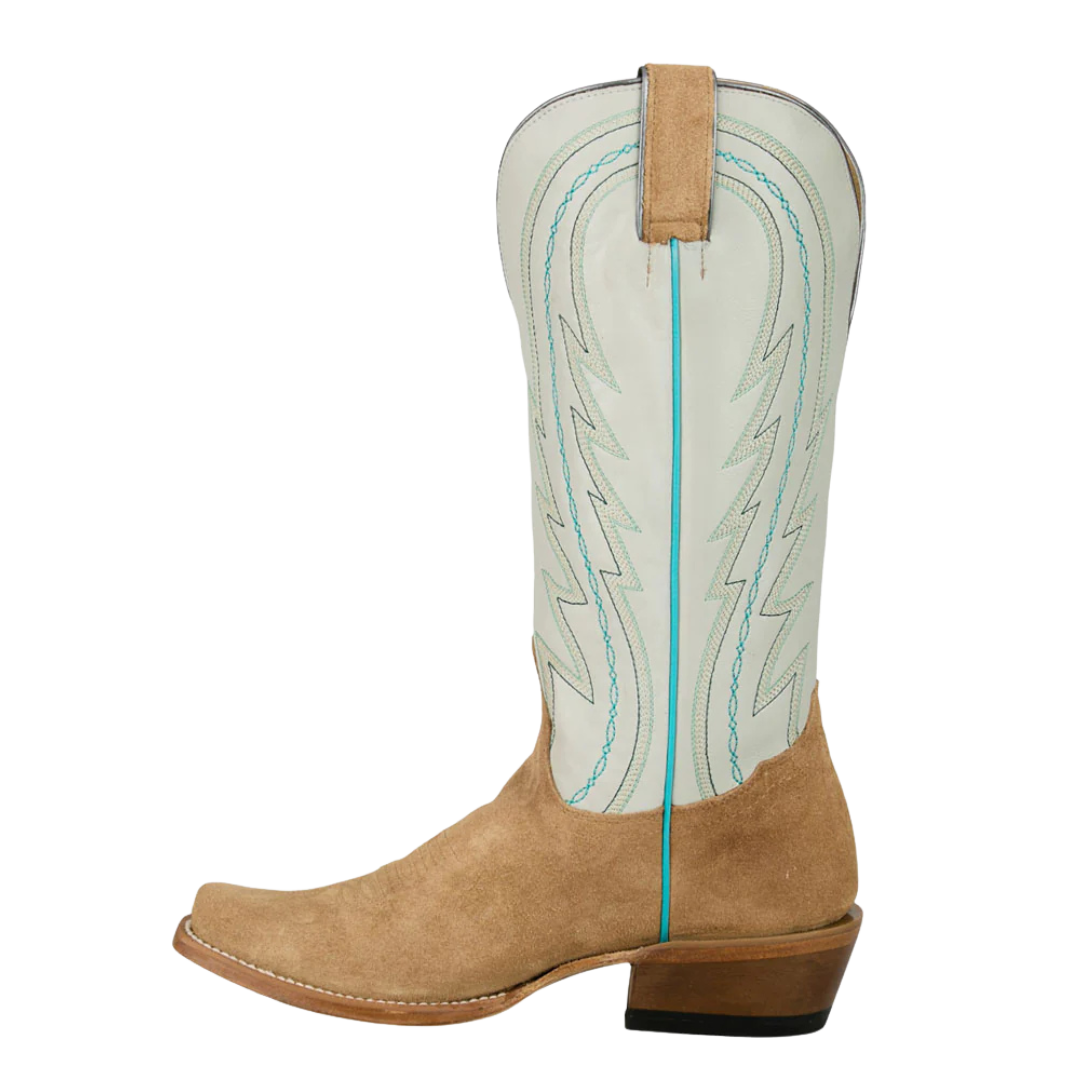 Tony Lama Ladies Siena Taupe Suede Leather Boots RN3621