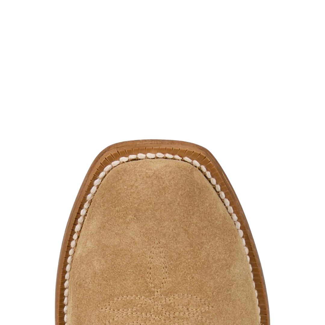 Tony Lama Ladies Siena Taupe Suede Leather Boots RN3621