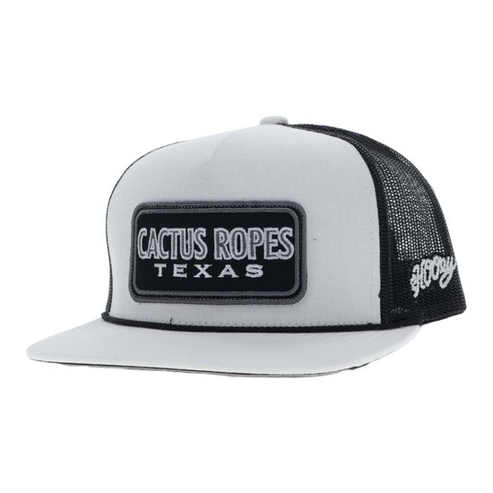 Hooey Men's Cactus Ropes 5 Panel White Trucker Cap CR093