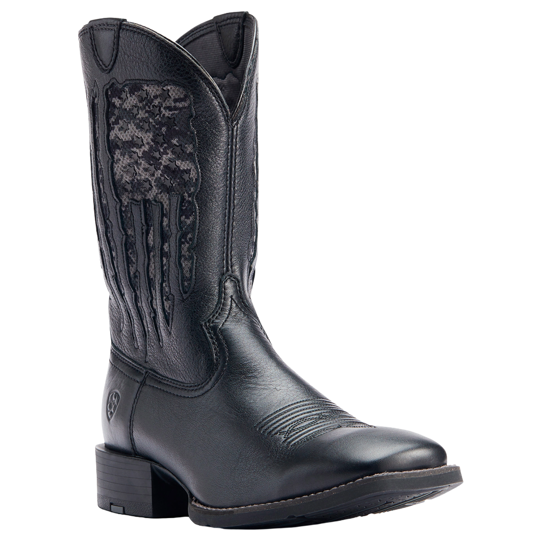 Ariat Men's My Country VentTEK Black Deertan Western Boot 10044563