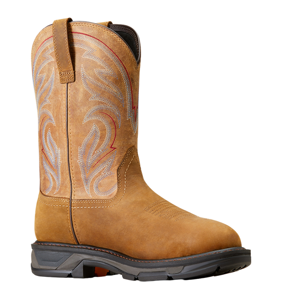 Ariat Men's WorkHog XT Waterproof Distressed Brown Western Work Boot 10045436