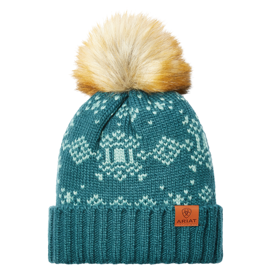 Ariat Ladies Patrona Artic Blue Knitted Beanie 10047221