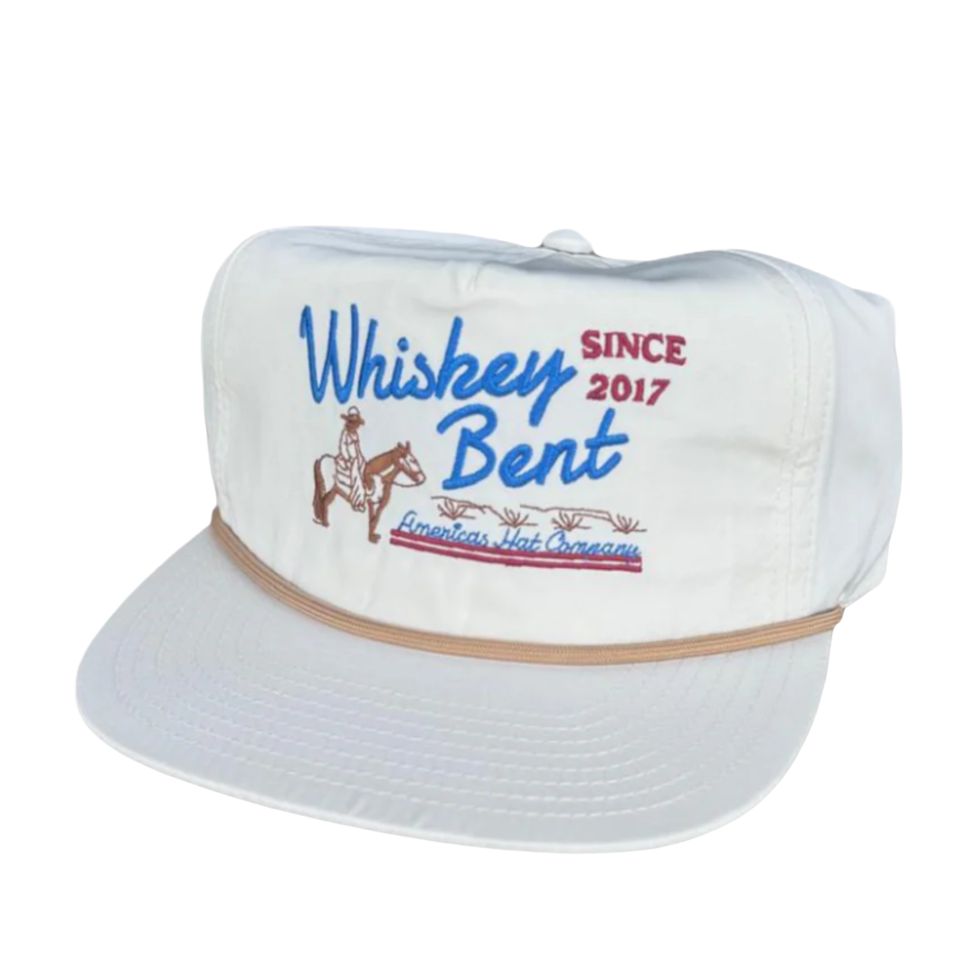 Whiskey Bent All American White Low Ball Cap MERICAWHT