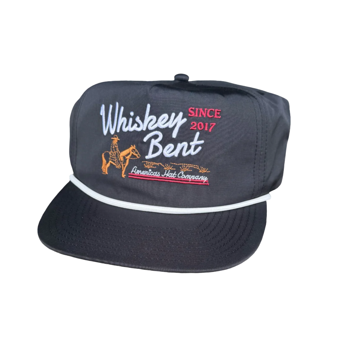 Whiskey Bent All American Black Low Ball Cap MERICBLK