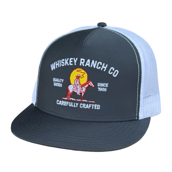 Whiskey Bent The Murchison Grey & Light Blue Trucker Hat THEMURCH