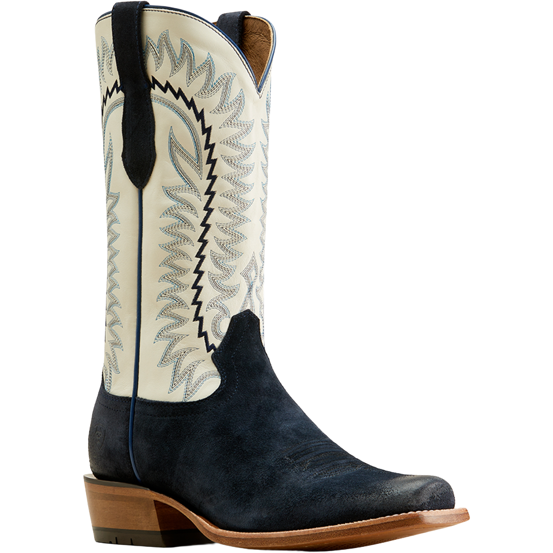 Ariat Men's Futurity Time Polo Blue Roughout Western Boots 10047718