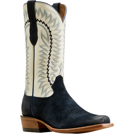 Ariat Men's Futurity Time Polo Blue Roughout Western Boots 10047718