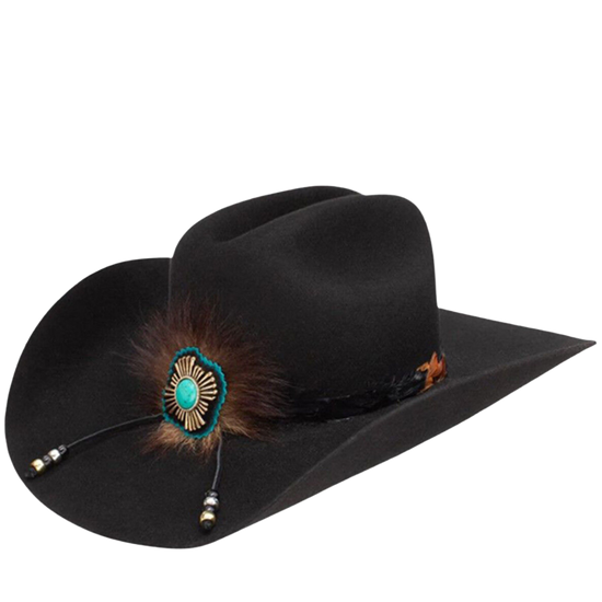 Charlie 1 Horse Ladies Country With A Flare Black Felt Hat CWCNWF-724207