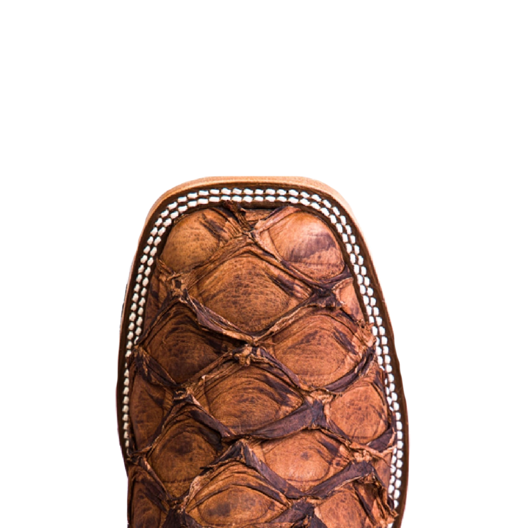 Horse Power Men's Pirarucu Cigar Matte Royal Blue Western Boots HP8007