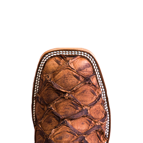 Horse Power Men's Pirarucu Cigar Matte Royal Blue Western Boots HP8007