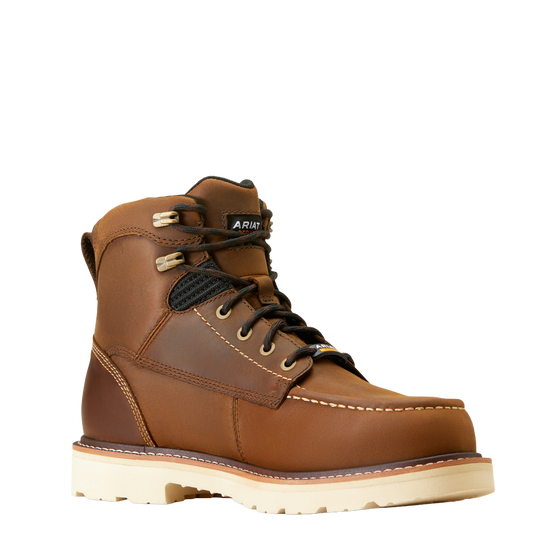 Ariat Men's  Rebar Lift 6" Composite Toe Distressed Brown Work Boots 10046876