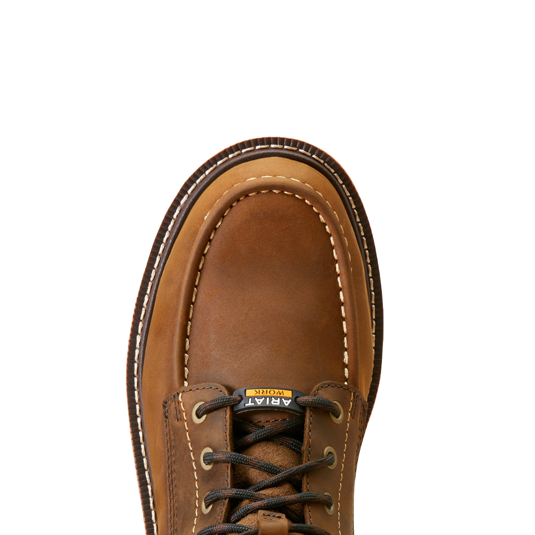 Ariat Men's  Rebar Lift 6" Waterproof Distressed Brown Work Boots 10046877