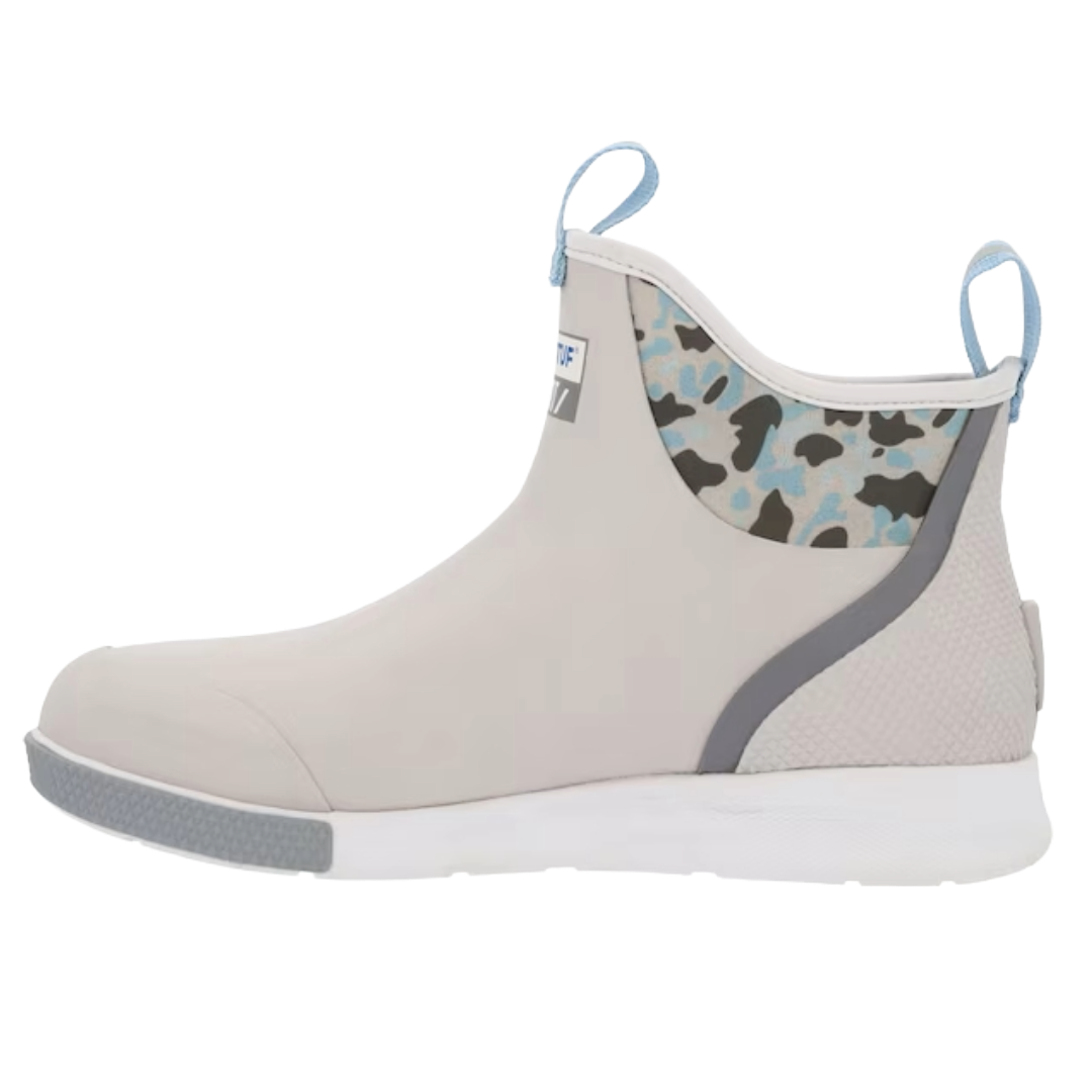 Xtratuf Men's Duck Camo Grey 6 Inch Ankle Deck Boot XADSM102