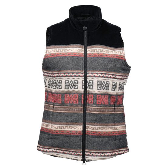 Outback Trading Co. Ladies Rory Western Aztec Red Vest 29899-RED