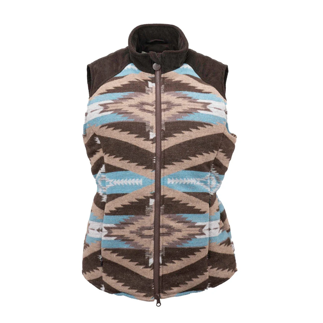 Outback Trading Co. Ladies Maybelle Aztec Light Brown Vest 29629-LBN