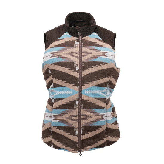 Outback Trading Co. Ladies Maybelle Aztec Light Brown Vest 29629-LBN