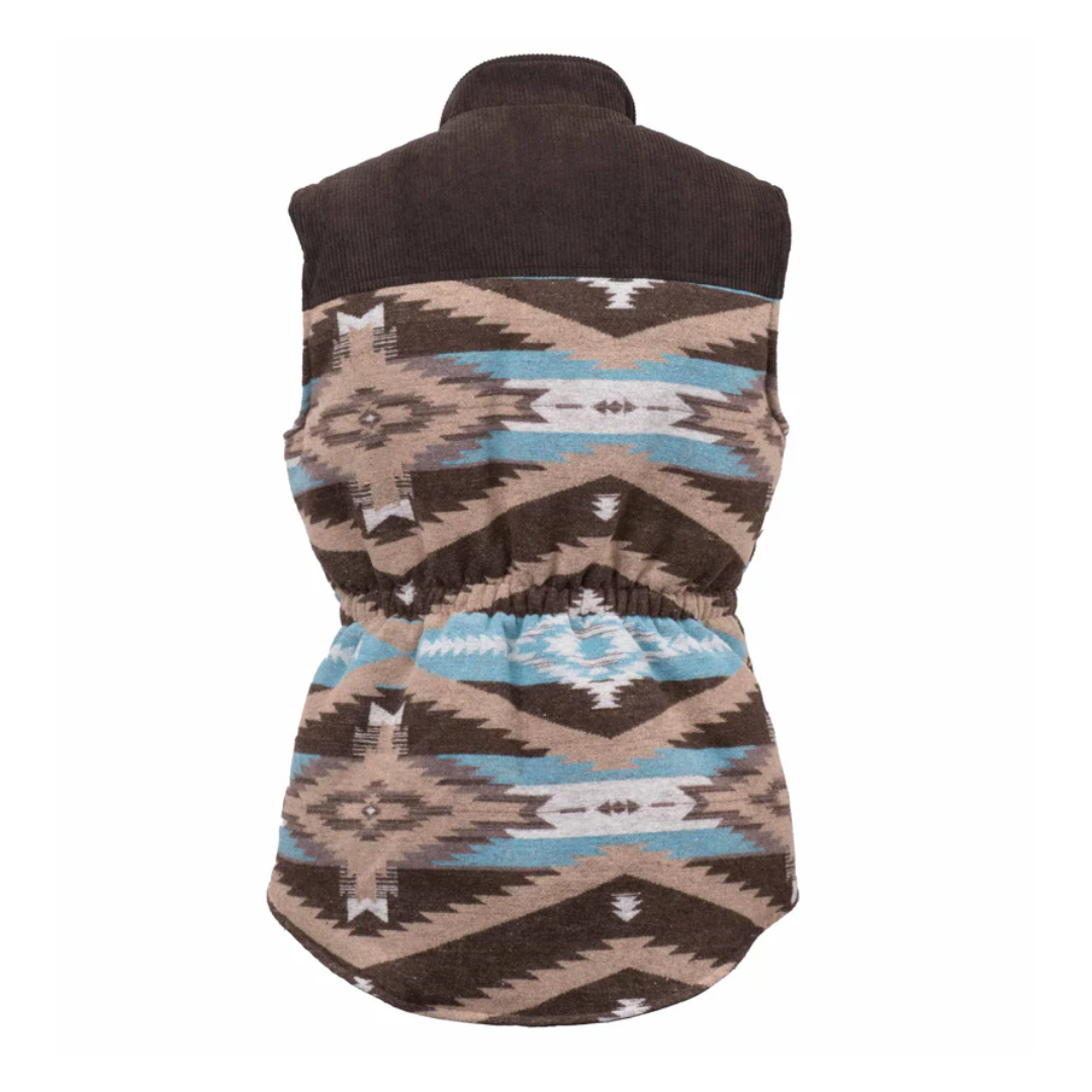 Outback Trading Co. Ladies Maybelle Aztec Light Brown Vest 29629-LBN