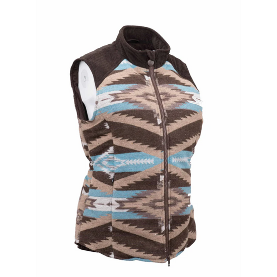 Outback Trading Co. Ladies Maybelle Aztec Light Brown Vest 29629-LBN