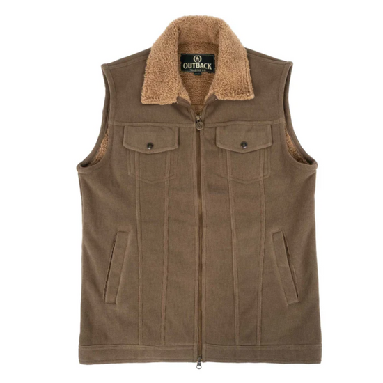 Outback trading Co. Men's Calvin Corduroy Brown Vest 29901-BRN
