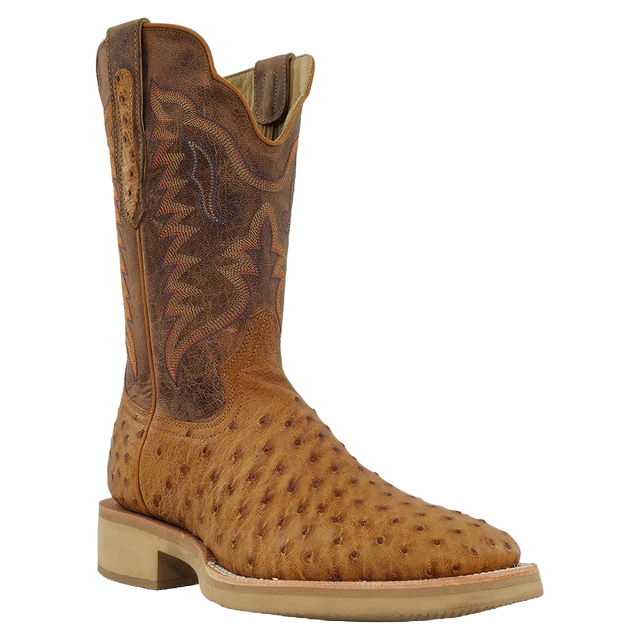 R. Watson Men's Antique Saddle Full Quill Tan Western Boot RW4540-2