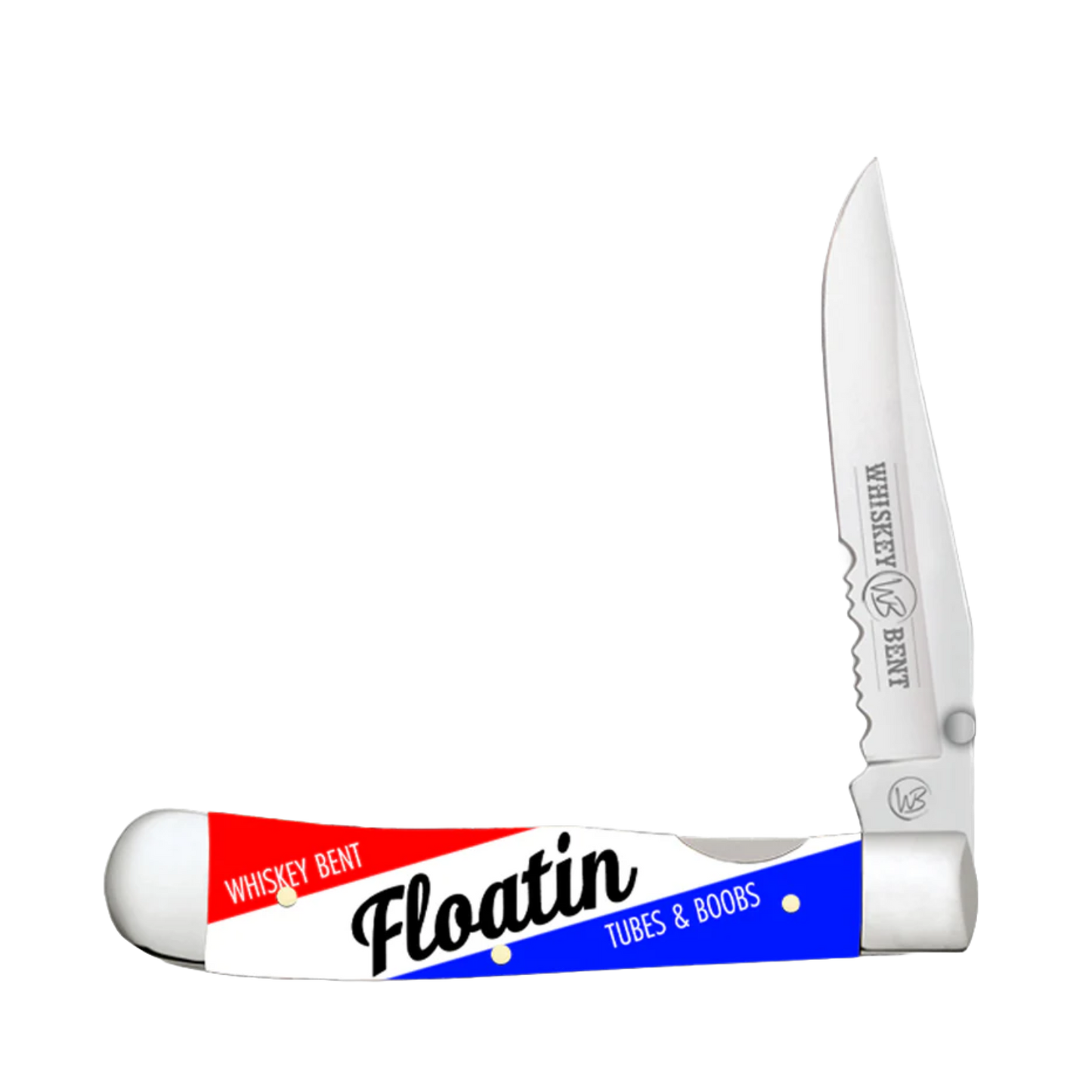 Whiskey Bent Floatin' Locking Trapper Pocket Knife WB18-42