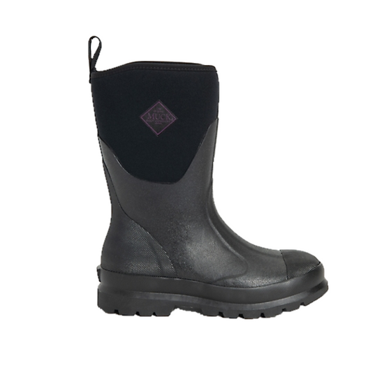 Muck Ladies Chore Mid Waterproof Black Boots WCHM000