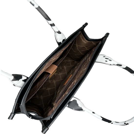 Wrangler Ladies Black Leather & Cowhide Purse WG102G-8119BK