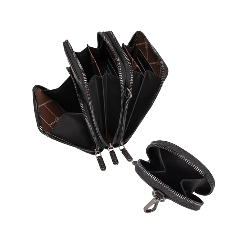 Wrangler Ladies Black Cellphone With Coin Pouch Crossbody Wallet WG117-207BK