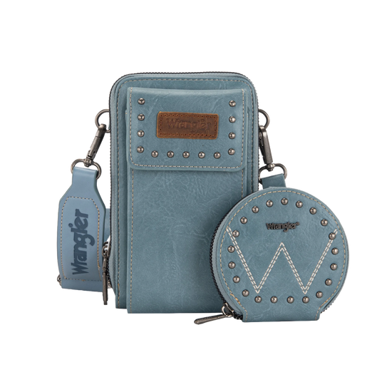Wrangler Ladies Jean Blue Cellphone Crossbody Wallet WG117-207JN