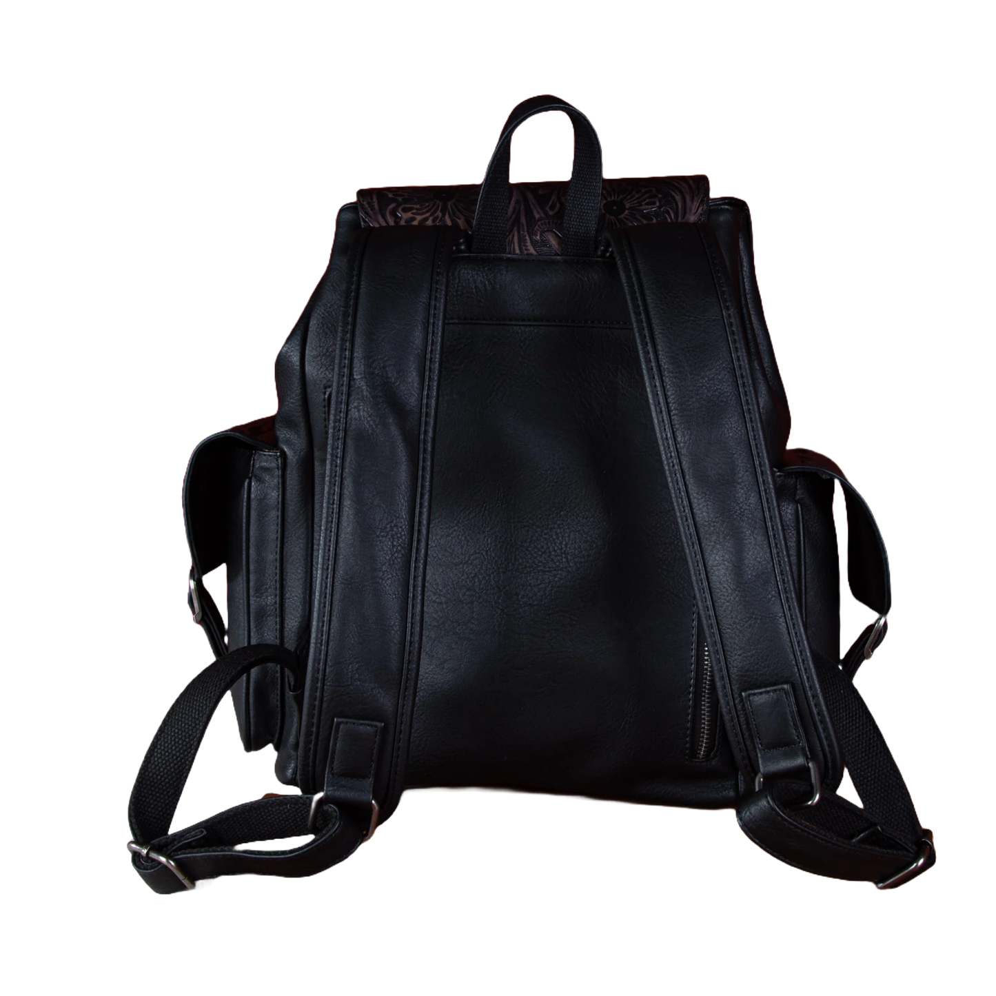 Wrangler Ladies Vintage Floral Tooled Black Backpack WG12-9110BBK