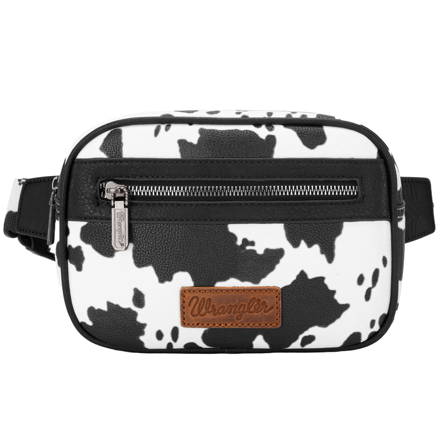 Wrangler Ladies Black Cow Print Belt Bag WG133-194BK