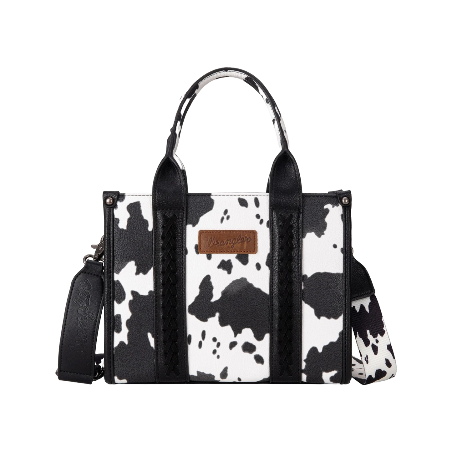 Wrangler - Womens Cow Print Concealed Carry Tote/Crossbody Bag