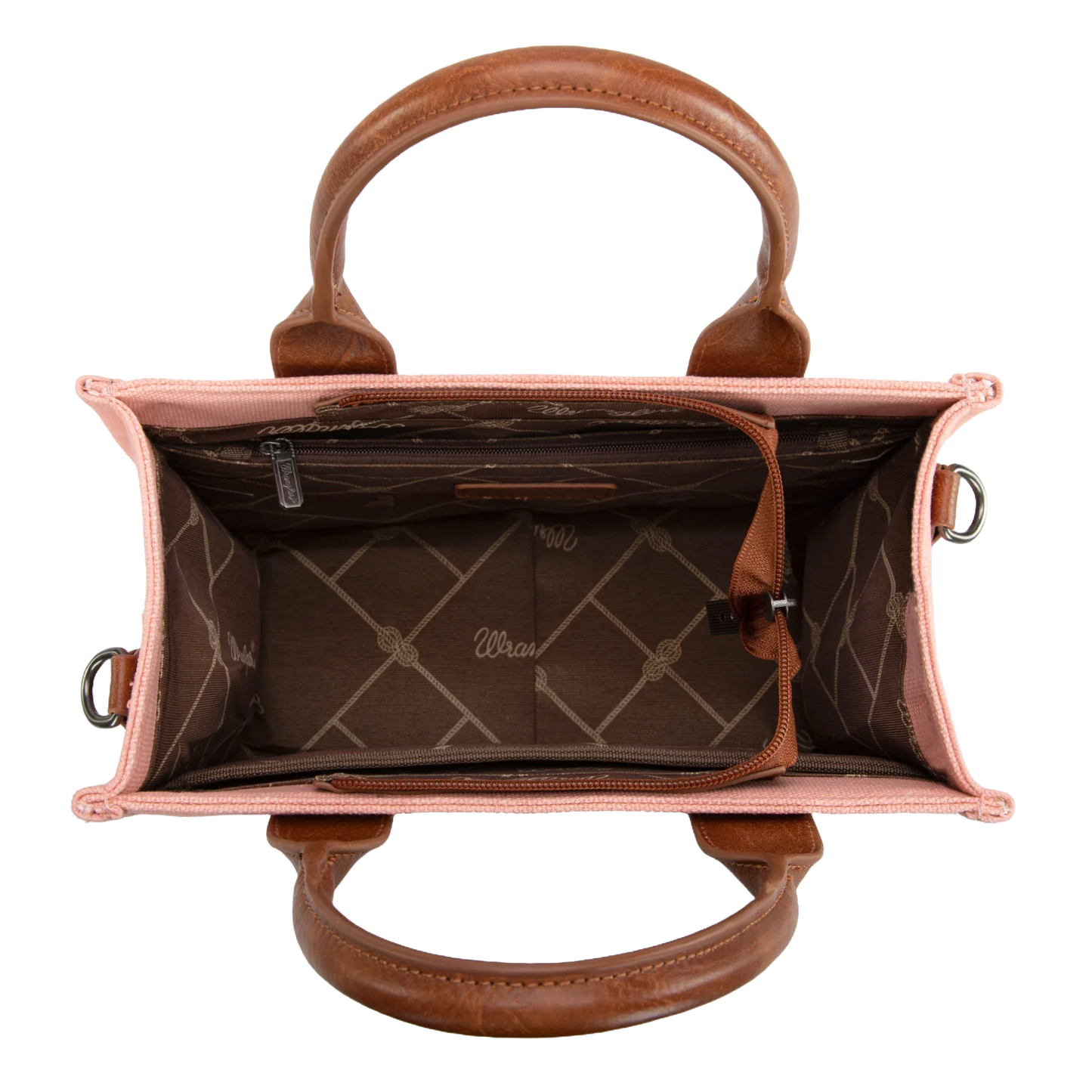 Wrangler Ladies Pink Vintage Canvas Crossbody Tote WG136-8120SPK