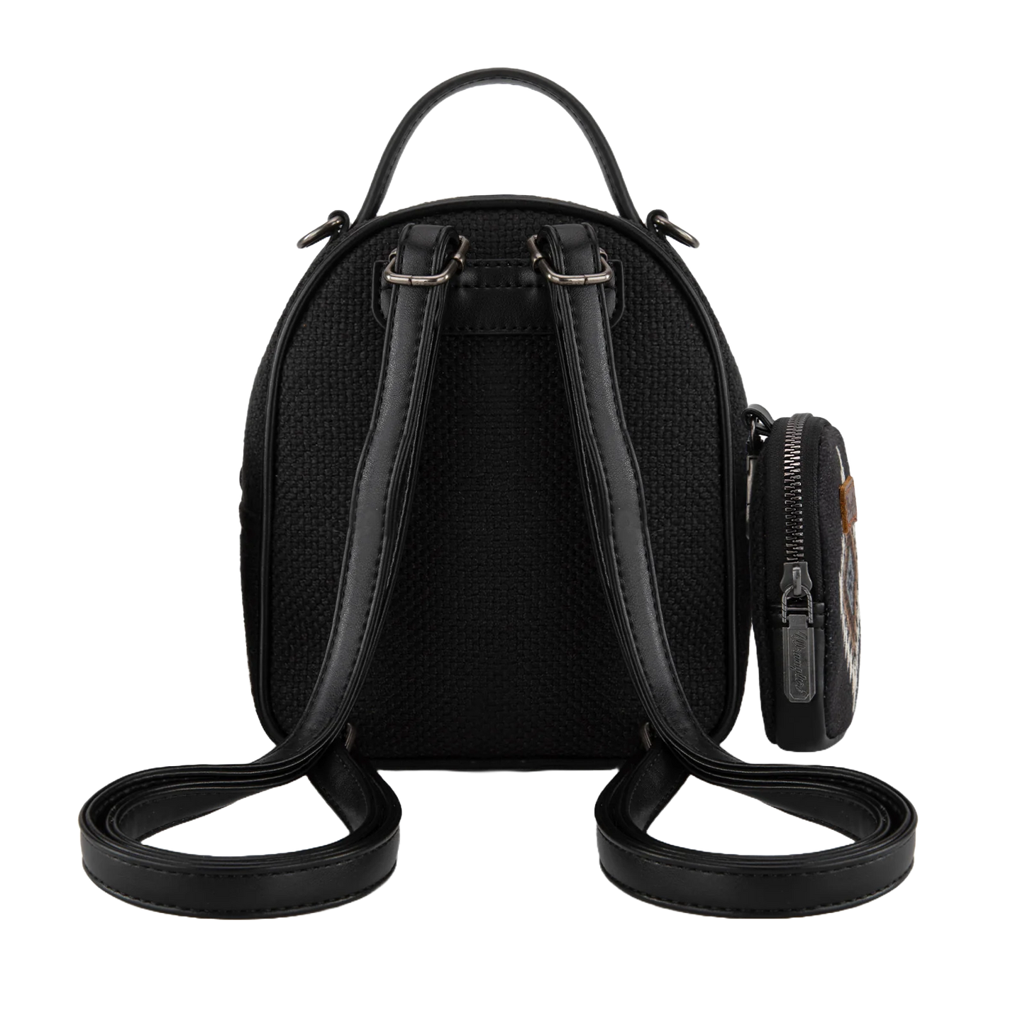 Wrangler Ladies Southwestern Black Mini Backpack With Coin Purse WG174-8601BK