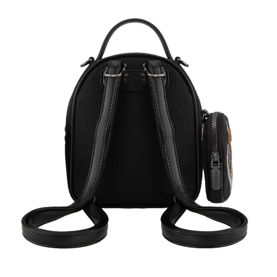 Wrangler Ladies Southwestern Black Mini Backpack With Coin Purse WG174-8601BK