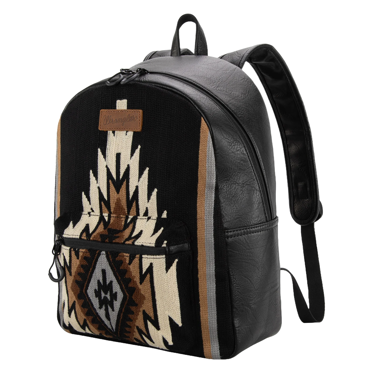 Wrangler Ladies Southwestern Knitted Black Backpack WG174-9115BK