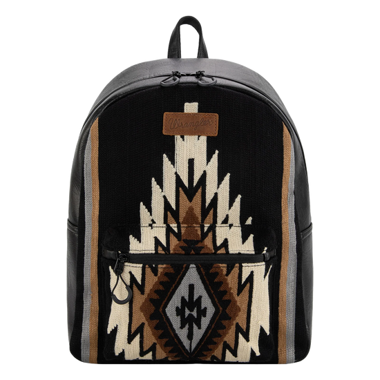 Wrangler Ladies Southwestern Knitted Black Backpack WG174-9115BK