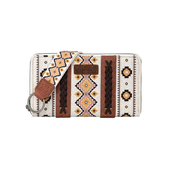 Wrangler Ladies Southwestern Art Print Coffee Wallet WG2202-W006CF