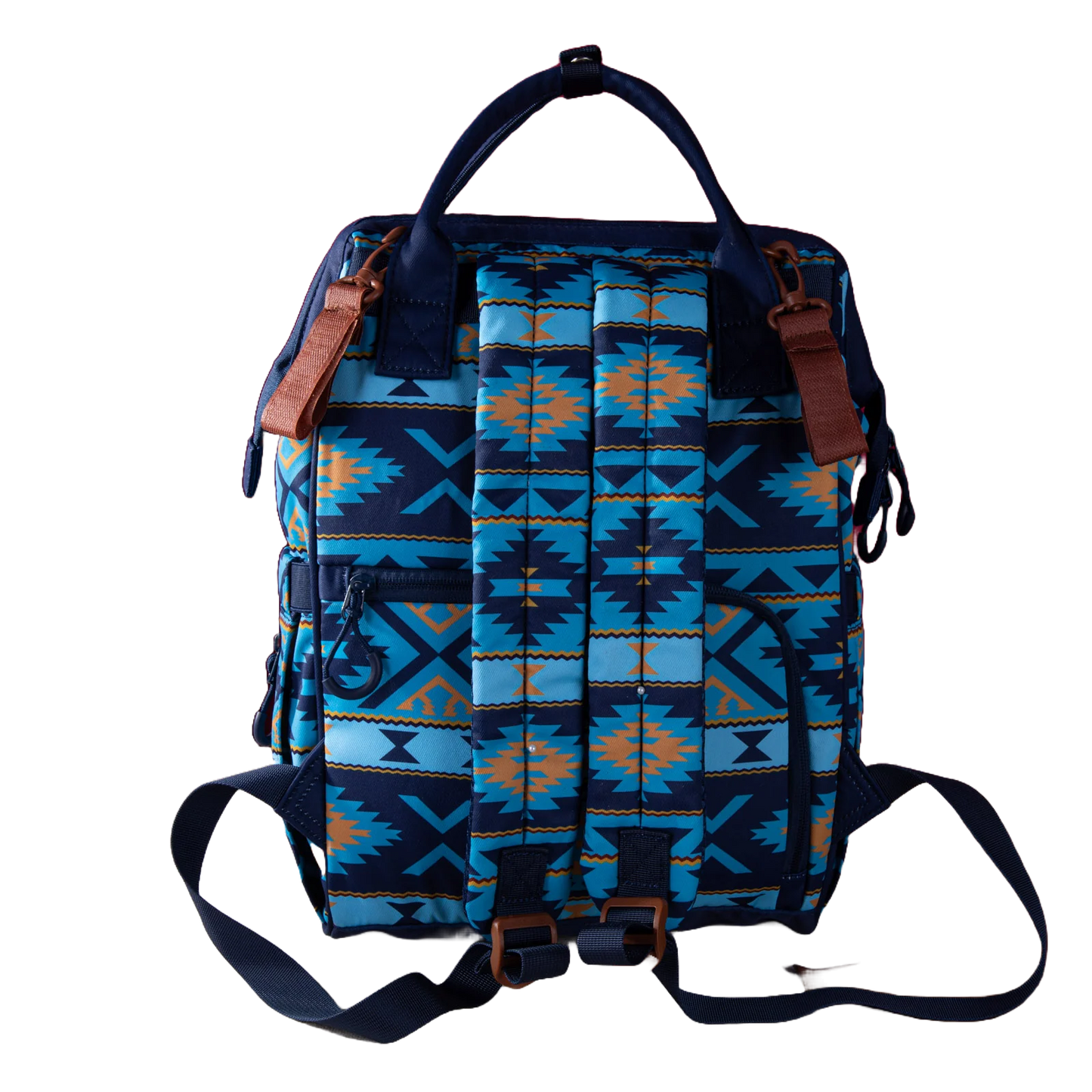 Wrangler Ladies Aztec Printed Navy Dual Sided Diaper Bag WG2204-9110NY