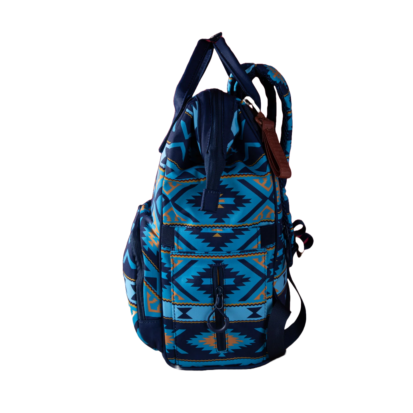 Wrangler Ladies Aztec Printed Navy Dual Sided Diaper Bag WG2204-9110NY