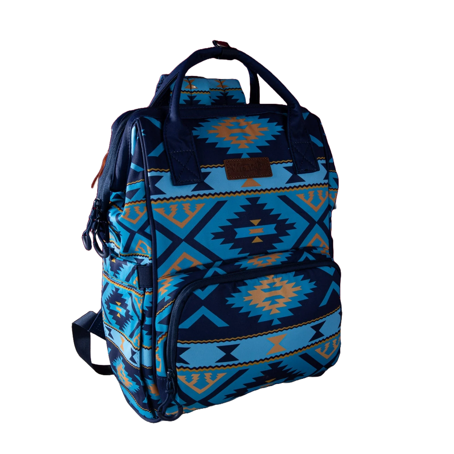 Wrangler Ladies Aztec Printed Navy Dual Sided Diaper Bag WG2204-9110NY