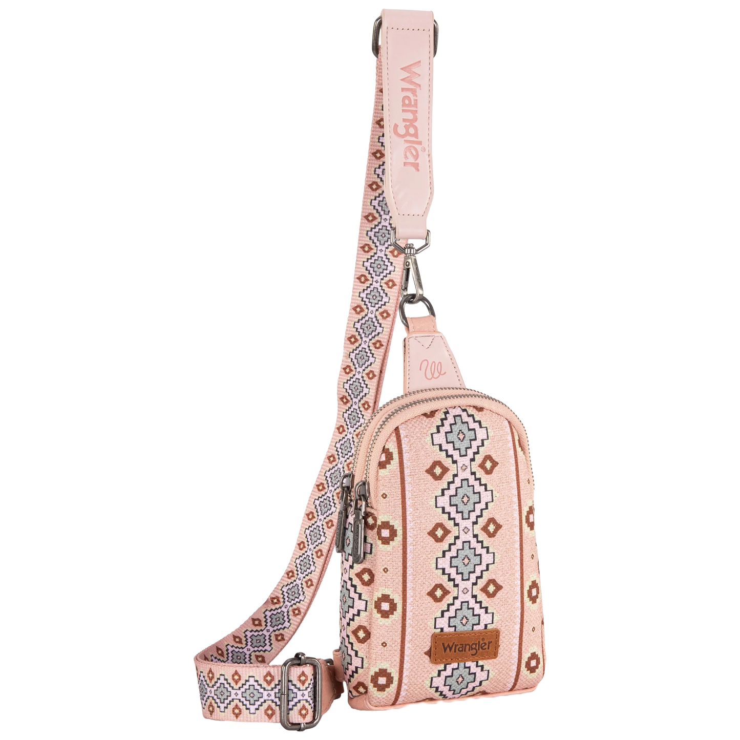 Wrangler Ladies Aztec Pink Sling Crossbody Bag WG2205-210PK