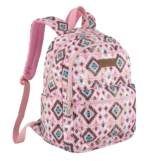 Wrangler Ladies Aztec Print Pink Backpack WG2206-9110PK