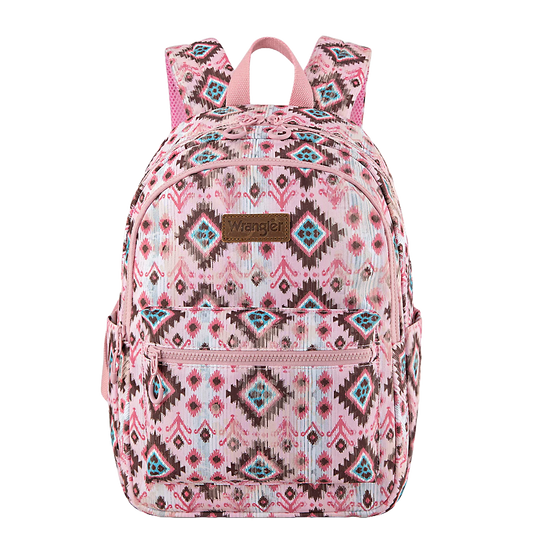 Wrangler Ladies Aztec Print Pink Backpack WG2206-9110PK