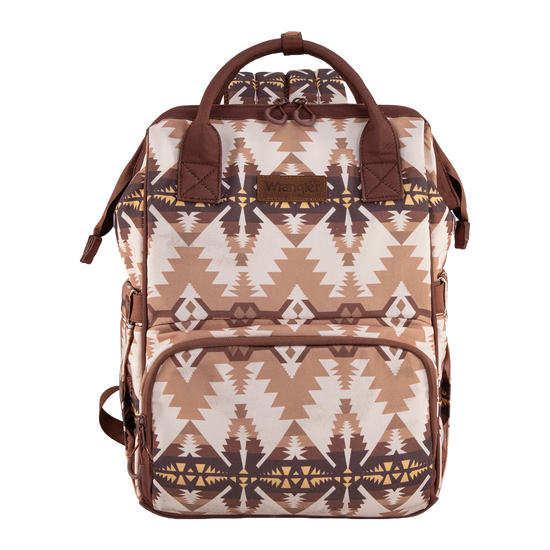 Wrangler Ladies Aztec Printed Callie Tan Diaper Bag WG2210-9110TN